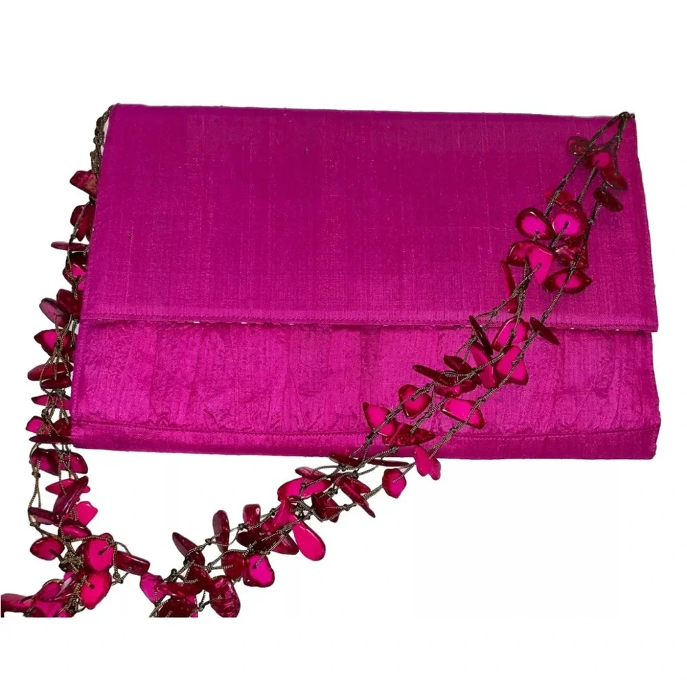 Handbag Purse Crossbody Clutch w/ 5 Section Sak Saum Abi Ferrin Freedom Project - Picture 2 of 14